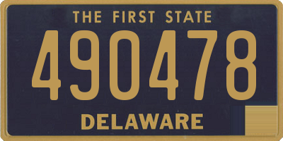 DE license plate 490478