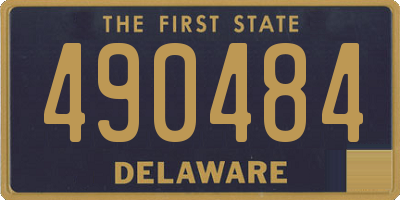 DE license plate 490484
