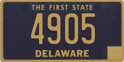 DE license plate 4905