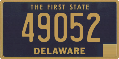 DE license plate 49052