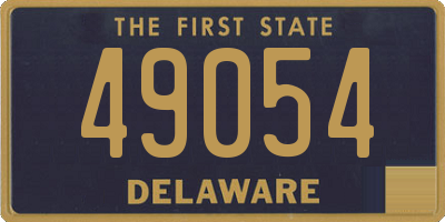 DE license plate 49054