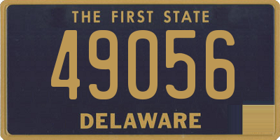 DE license plate 49056