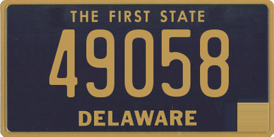 DE license plate 49058