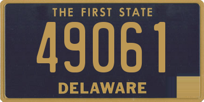 DE license plate 49061