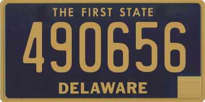 DE license plate 490656