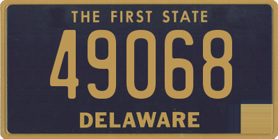 DE license plate 49068