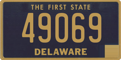 DE license plate 49069