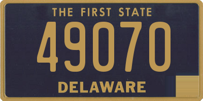 DE license plate 49070
