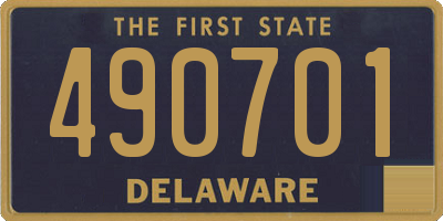 DE license plate 490701