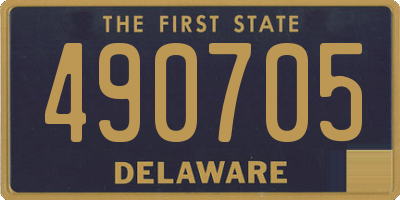 DE license plate 490705