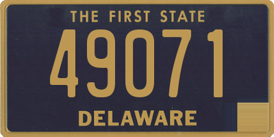 DE license plate 49071