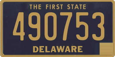 DE license plate 490753