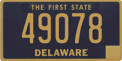 DE license plate 49078