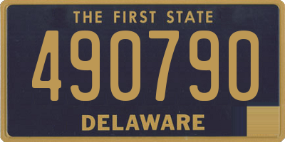 DE license plate 490790