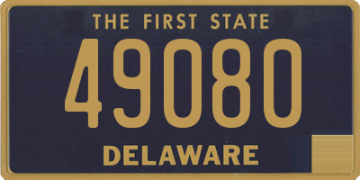 DE license plate 49080