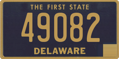 DE license plate 49082
