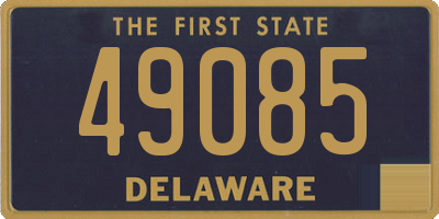 DE license plate 49085