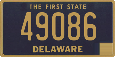 DE license plate 49086