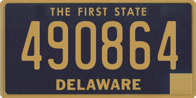 DE license plate 490864