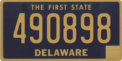 DE license plate 490898