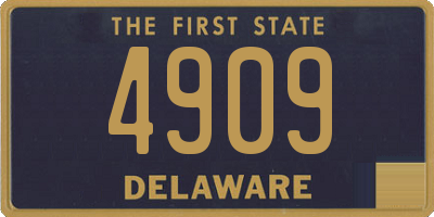 DE license plate 4909