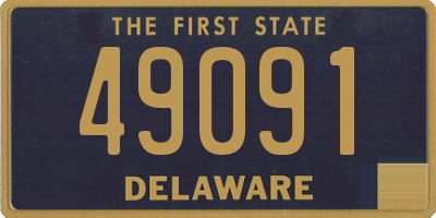 DE license plate 49091