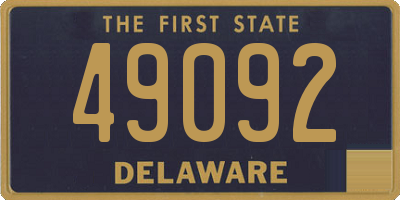 DE license plate 49092