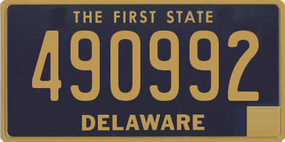 DE license plate 490992