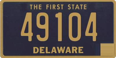 DE license plate 49104