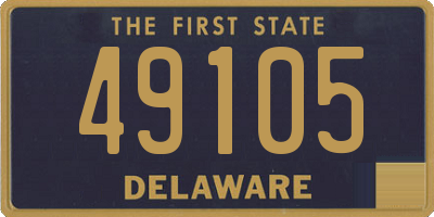 DE license plate 49105