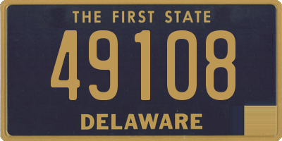 DE license plate 49108