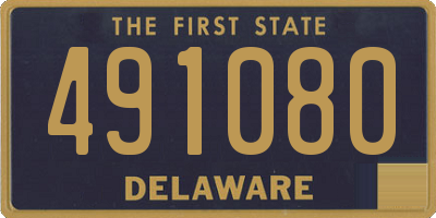 DE license plate 491080