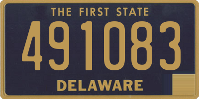 DE license plate 491083