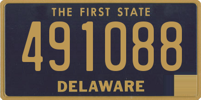 DE license plate 491088