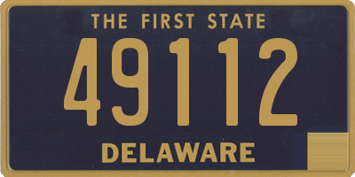 DE license plate 49112
