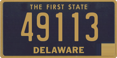 DE license plate 49113