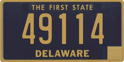 DE license plate 49114