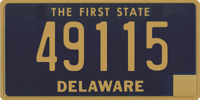 DE license plate 49115