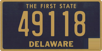 DE license plate 49118