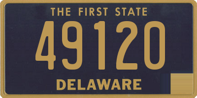 DE license plate 49120