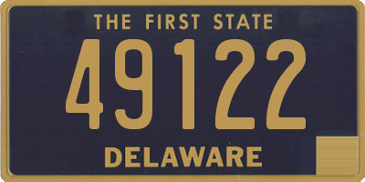 DE license plate 49122