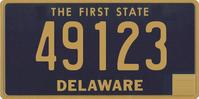 DE license plate 49123