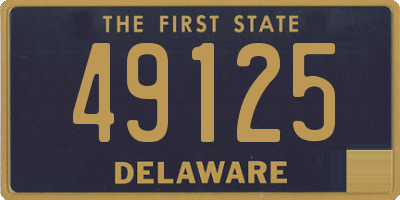 DE license plate 49125