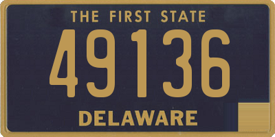 DE license plate 49136