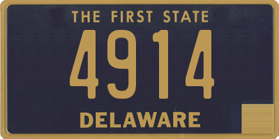 DE license plate 4914