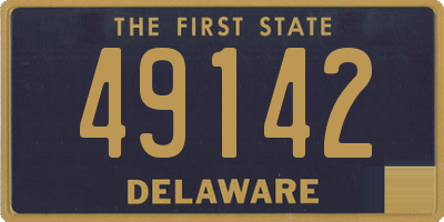 DE license plate 49142