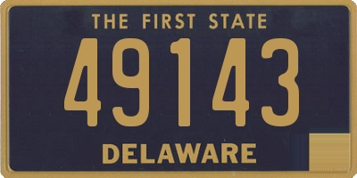DE license plate 49143