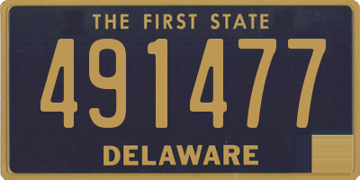 DE license plate 491477