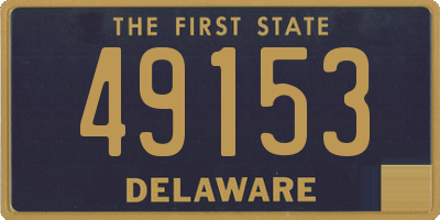 DE license plate 49153