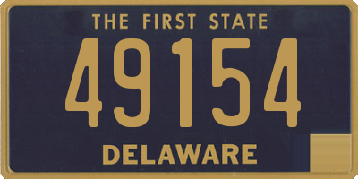 DE license plate 49154